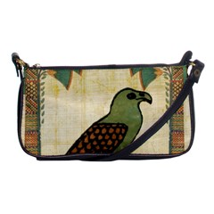 Egyptian Paper Papyrus Bird Shoulder Clutch Bag by Sapixe