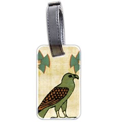 Egyptian Paper Papyrus Bird Luggage Tag (two Sides) by Sapixe