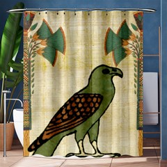 Egyptian Paper Papyrus Bird Shower Curtain 60  X 72  (medium)  by Sapixe