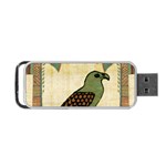 Egyptian Paper Papyrus Bird Portable USB Flash (Two Sides) Front