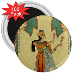 Egyptian Design Man Artifact Royal 3  Magnets (100 Pack) by Sapixe