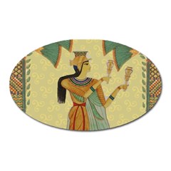 Egyptian Design Man Artifact Royal Oval Magnet by Sapixe