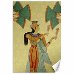 Egyptian Design Man Artifact Royal Canvas 24  X 36  by Sapixe