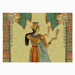 Egyptian Design Man Artifact Royal Large Glasses Cloth (2 Sides) by Sapixe