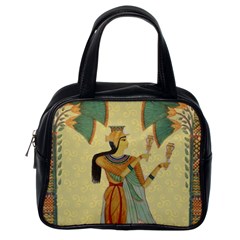 Egyptian Design Man Artifact Royal Classic Handbag (one Side) by Sapixe