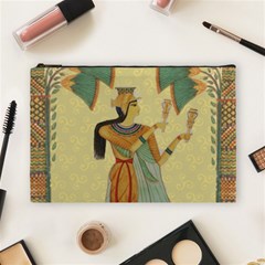 Egyptian Design Man Artifact Royal Cosmetic Bag (large) by Sapixe