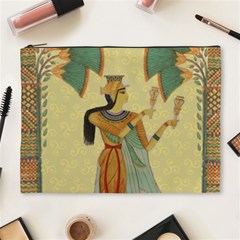 Egyptian Design Man Artifact Royal Cosmetic Bag (xl) by Sapixe