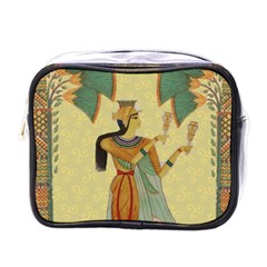 Egyptian Design Man Artifact Royal Mini Toiletries Bag (one Side) by Sapixe