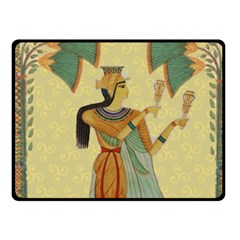 Egyptian Design Man Artifact Royal Fleece Blanket (small) by Sapixe