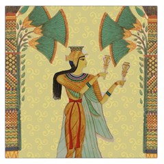 Egyptian Design Man Artifact Royal Large Satin Scarf (square) by Sapixe