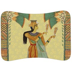 Egyptian Design Man Artifact Royal Velour Seat Head Rest Cushion by Sapixe