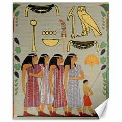 Egyptian Paper Women Child Owl Canvas 16  X 20  by Sapixe