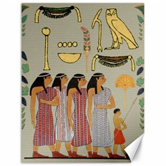 Egyptian Paper Women Child Owl Canvas 18  X 24  by Sapixe