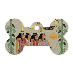 Egyptian Paper Women Child Owl Dog Tag Bone (one Side) by Sapixe