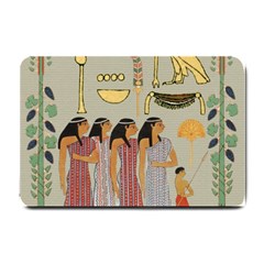 Egyptian Paper Women Child Owl Small Doormat  by Sapixe