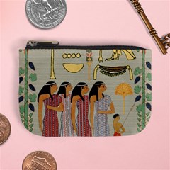 Egyptian Paper Women Child Owl Mini Coin Purse by Sapixe