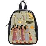 Egyptian Paper Women Child Owl School Bag (Small) Front