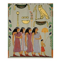 Egyptian Paper Women Child Owl Shower Curtain 60  X 72  (medium)  by Sapixe