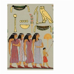 Egyptian Paper Women Child Owl Small Garden Flag (two Sides) by Sapixe