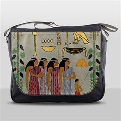 Egyptian Paper Women Child Owl Messenger Bag by Sapixe