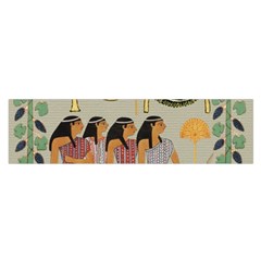 Egyptian Paper Women Child Owl Satin Scarf (oblong) by Sapixe