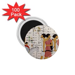 Egyptian Design Men Worker Slaves 1 75  Magnets (100 Pack)  by Sapixe