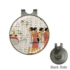 Egyptian Design Men Worker Slaves Hat Clips With Golf Markers by Sapixe