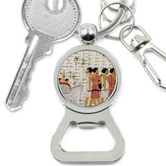 Egyptian Design Men Worker Slaves Bottle Opener Key Chain by Sapixe