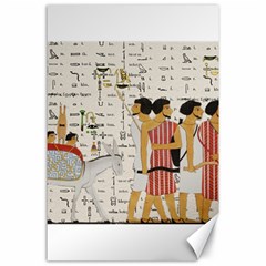 Egyptian Design Men Worker Slaves Canvas 24  X 36  by Sapixe