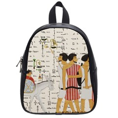 Egyptian Design Men Worker Slaves School Bag (small) by Sapixe