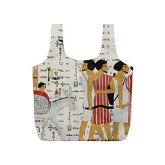 Egyptian Design Men Worker Slaves Full Print Recycle Bag (s) by Sapixe