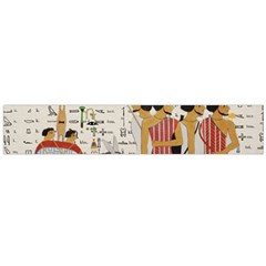 Egyptian Design Men Worker Slaves Large Flano Scarf  by Sapixe