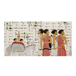 Egyptian Design Men Worker Slaves Satin Wrap Front