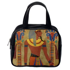 Egyptian Tutunkhamun Pharaoh Design Classic Handbag (one Side) by Sapixe