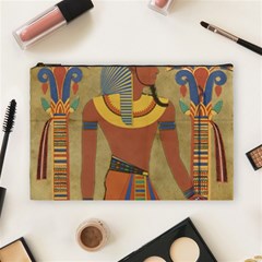 Egyptian Tutunkhamun Pharaoh Design Cosmetic Bag (large) by Sapixe