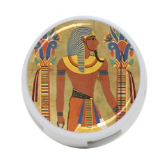 Egyptian Tutunkhamun Pharaoh Design 4-port Usb Hub (one Side) by Sapixe