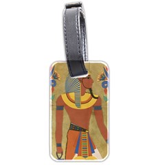 Egyptian Tutunkhamun Pharaoh Design Luggage Tag (two Sides) by Sapixe