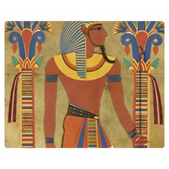 Egyptian Tutunkhamun Pharaoh Design Double Sided Flano Blanket (medium)  by Sapixe