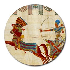 Egyptian Tutunkhamun Pharaoh Design Round Mousepads