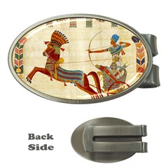 Egyptian Tutunkhamun Pharaoh Design Money Clips (oval)  by Sapixe