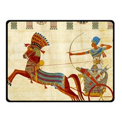 Egyptian Tutunkhamun Pharaoh Design Fleece Blanket (small) by Sapixe