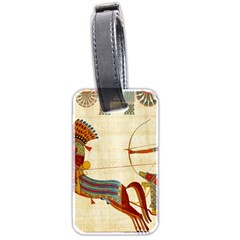 Egyptian Tutunkhamun Pharaoh Design Luggage Tag (two Sides) by Sapixe