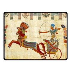 Egyptian Tutunkhamun Pharaoh Design Double Sided Fleece Blanket (small)  by Sapixe