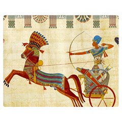 Egyptian Tutunkhamun Pharaoh Design Double Sided Flano Blanket (medium)  by Sapixe