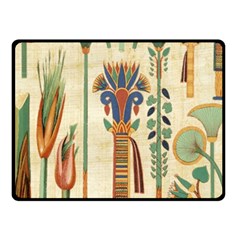 Egyptian Paper Papyrus Hieroglyphs Fleece Blanket (small) by Sapixe