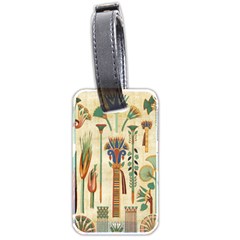 Egyptian Paper Papyrus Hieroglyphs Luggage Tag (two Sides) by Sapixe