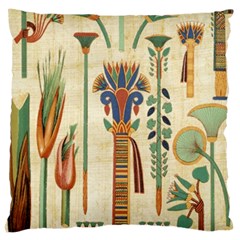 Egyptian Paper Papyrus Hieroglyphs Large Cushion Case (one Side) by Sapixe