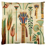 Egyptian Paper Papyrus Hieroglyphs Large Cushion Case (One Side) Front