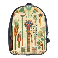 Egyptian Paper Papyrus Hieroglyphs School Bag (xl) by Sapixe