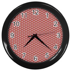 Pattern Star Backround Wall Clock (black) by HermanTelo